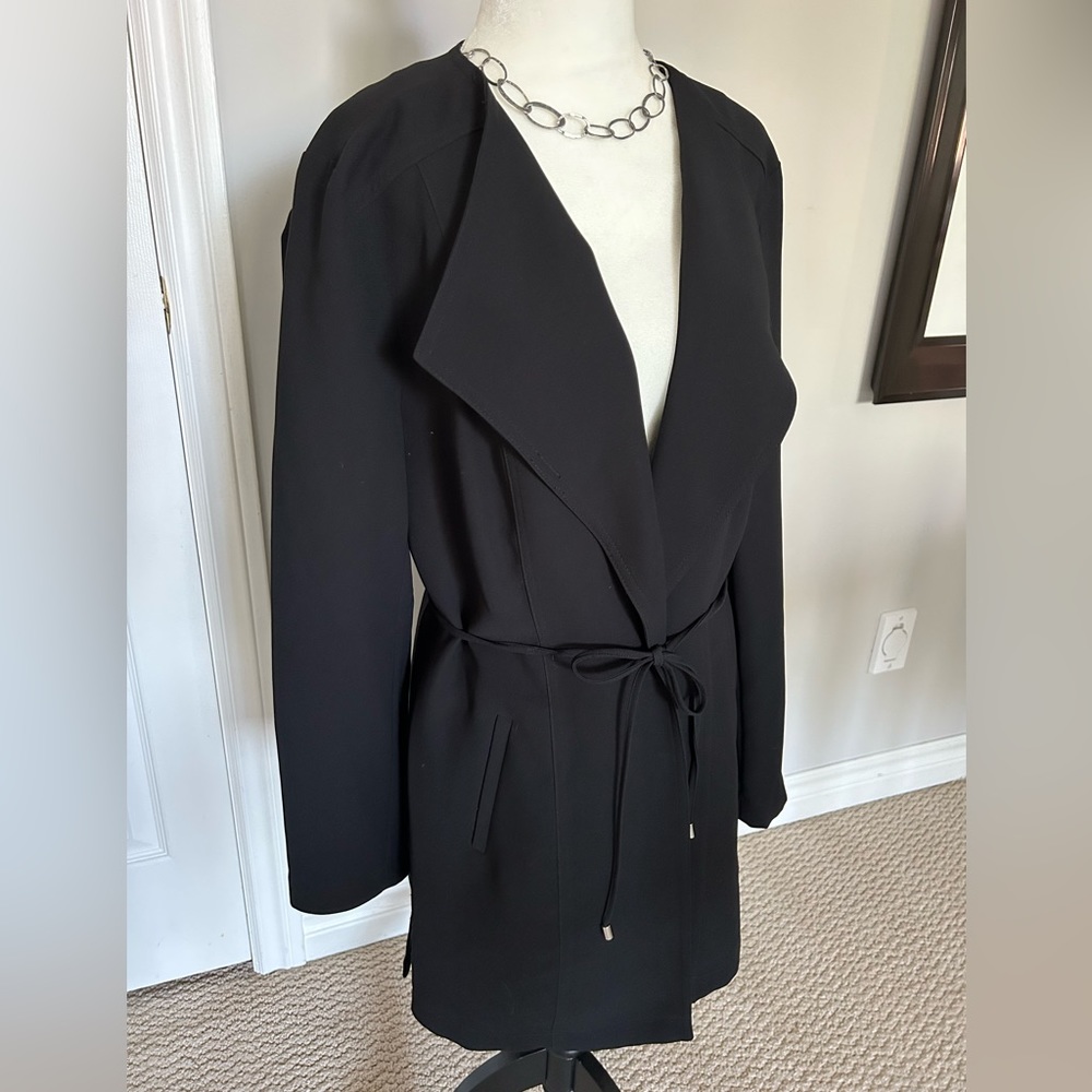 INC International Concepts black belted jacket Petite Large